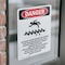 Signmission Portrait Rotating Auger Inside This Danger Sign, Vinyl Decal, 7in W x 10in L, 2PK OS-2PACK-DS-D-710-V-2437 - alternate 3